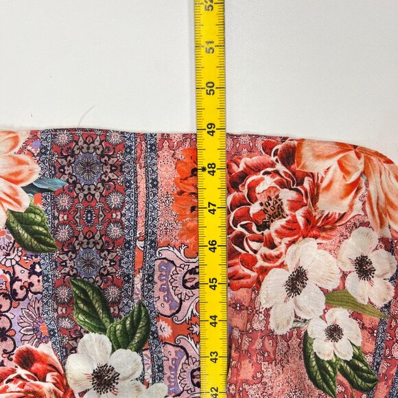 NWOT Johnny Was Scarlet Floral Georgette Midi Dress Size S - Picture 11 of 12